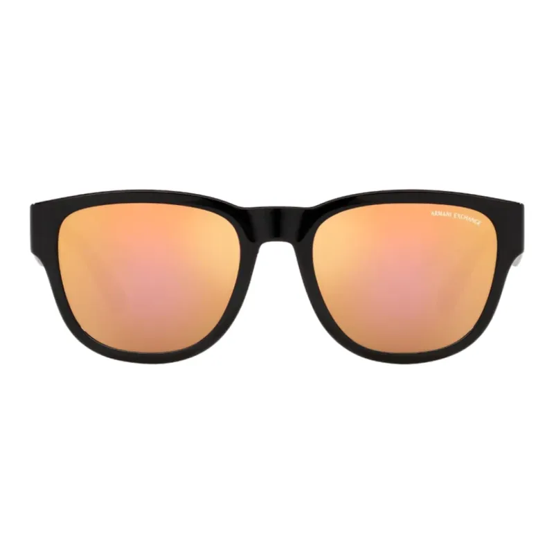 ARMANI EXCHANGE Injection Molded Irregular Shape Sunglasses Men's Black-1