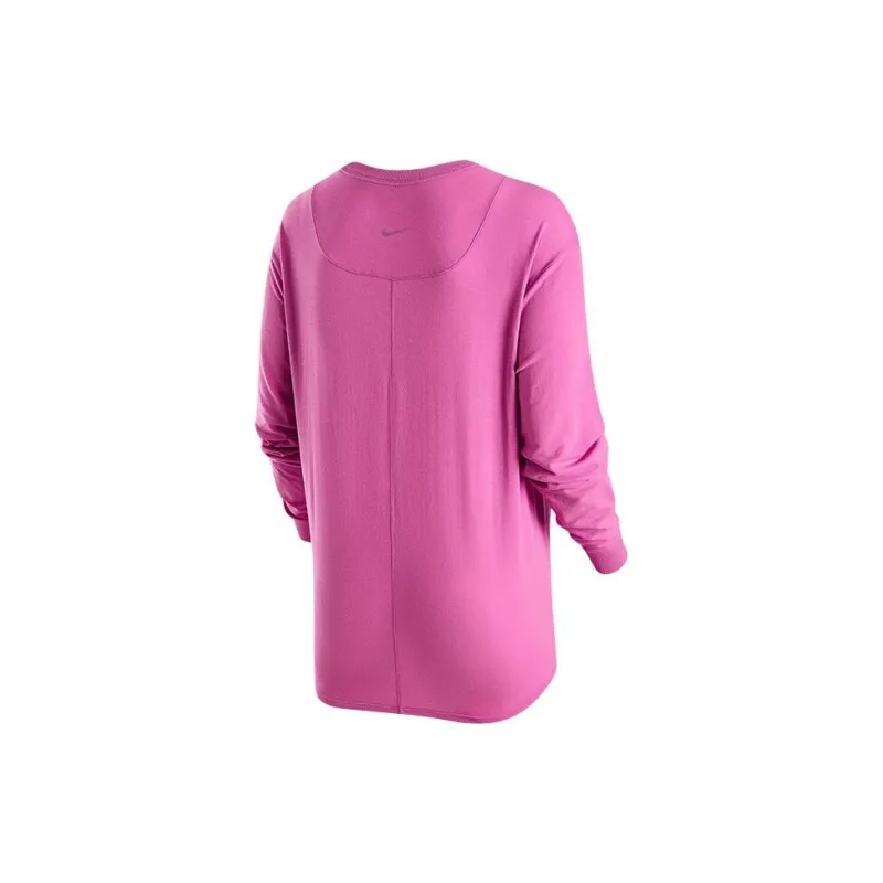 Nike Drop Shoulder Sleeve T Shirt Women's Pink-1