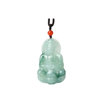 With The Heart Of The Jade Glutinous Jade Jadeite Necklaces Men's