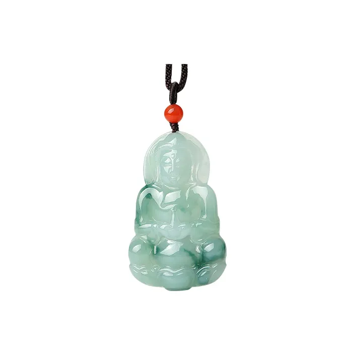 With The Heart Of The Jade Glutinous Jade Jadeite Necklaces Men's-0