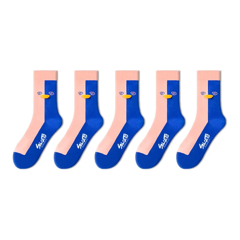 LUOLIAN Mid Calf Socks Women's 5 Pack-40