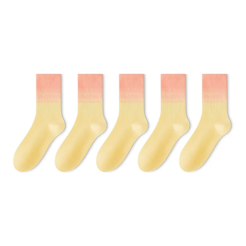LUOLIAN Mid Calf Socks Women's 5 Pack-24
