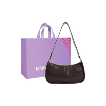 MARKANGARO PU Crescent Bag Handbag, Shoulder Bag Regular Women's Coffee