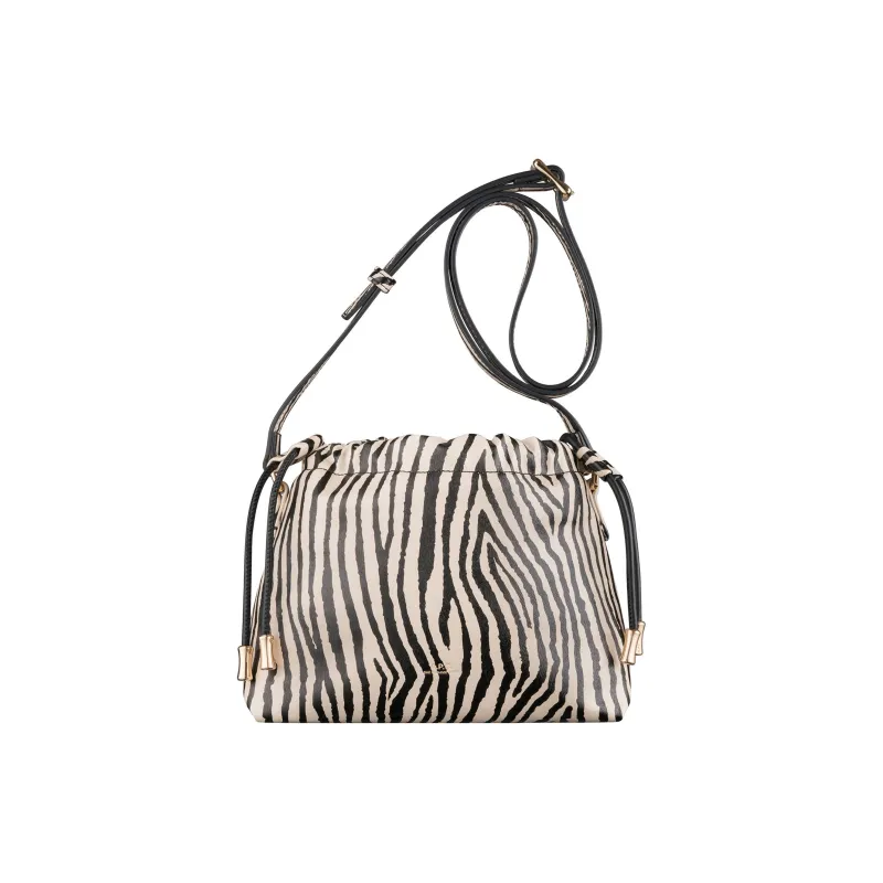 A.P.C Bonded Polyurethane Crossbody Bag Shoulder Bag Women's Black & Beige-0