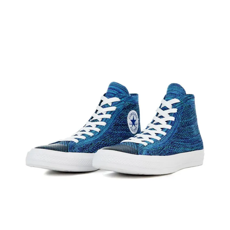 Chuck Taylor All Star Nike X Converse Flyknit Hi 'True Indigo'-2