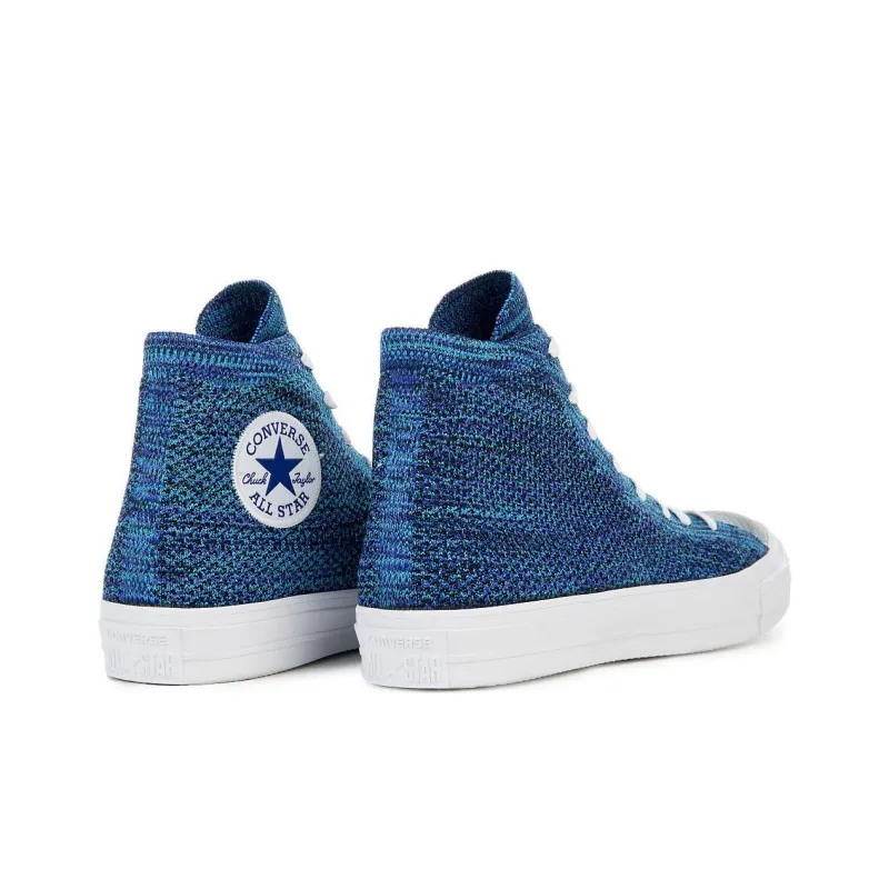 Chuck Taylor All Star Nike X Converse Flyknit Hi 'True Indigo'-3