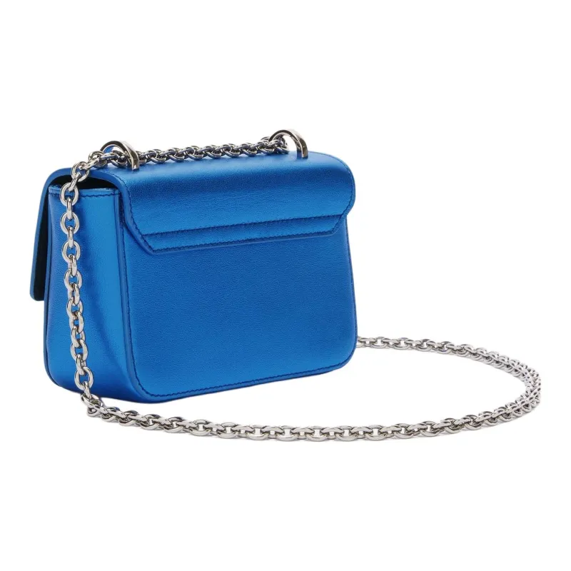 Furla Metropolis Collection Calfskin Shoulder Bag Crossbody Bag Mini Women's Cobalt Blue-1