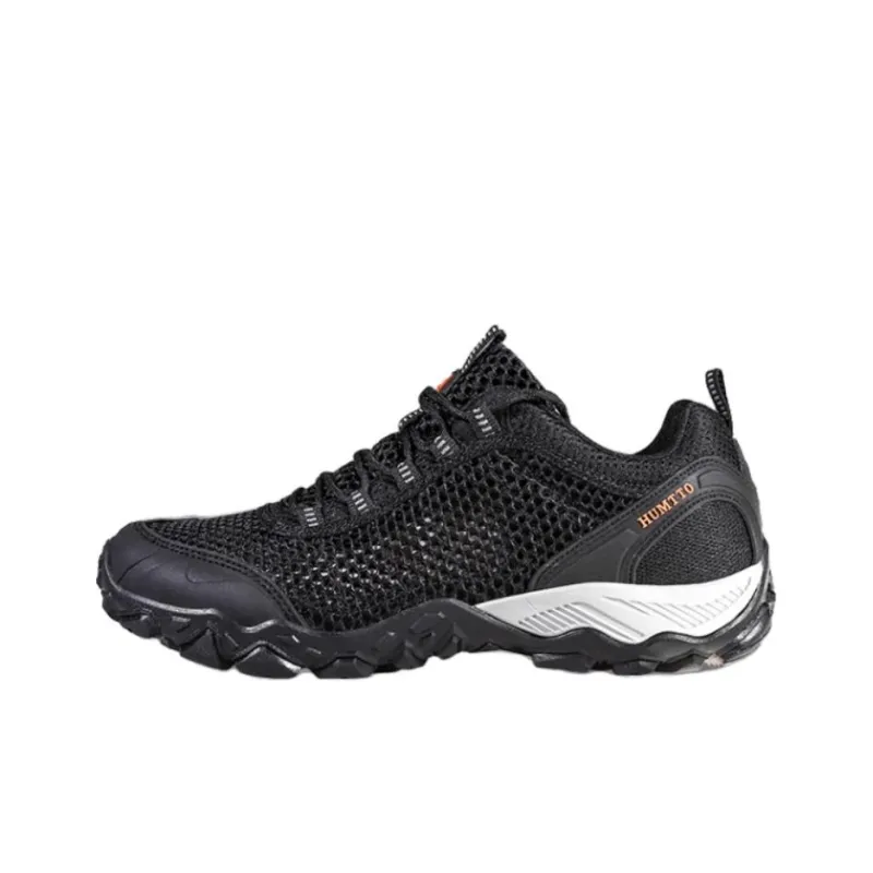 HUMTTO Cushioning Wear-Resistant Low-Top Outdoor Shoes Men's Black-0