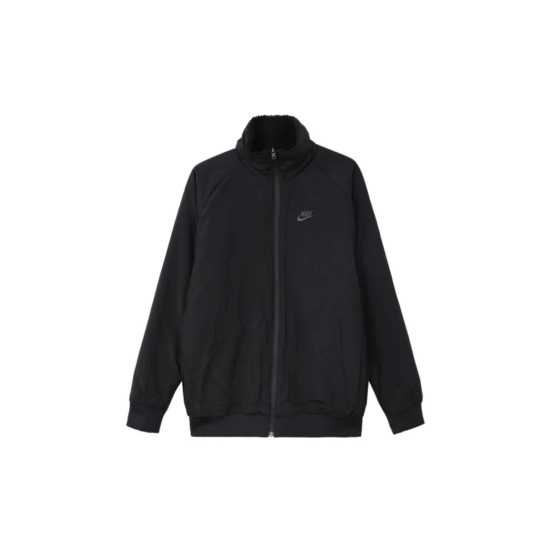 Nike Velvet Jackets Men Black-2