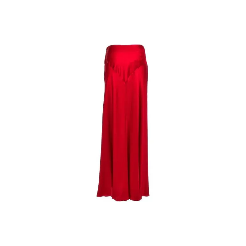 ALBERTA FERRETTI Casual Long Skirts Women's Red-1