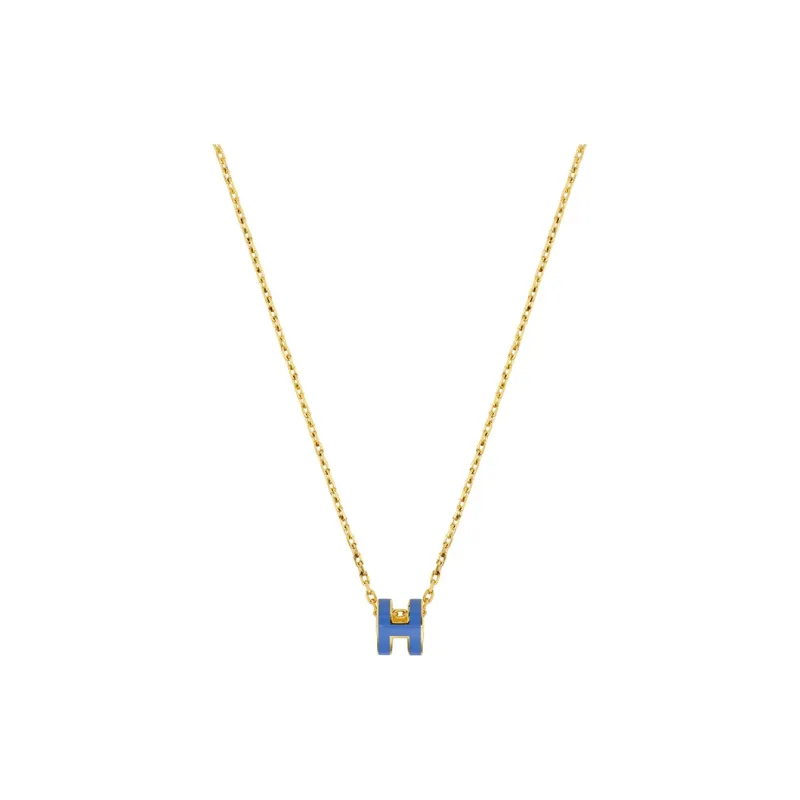 HERMES POP H Collection Gold-Plated Necklaces Women's Gold Chain-0