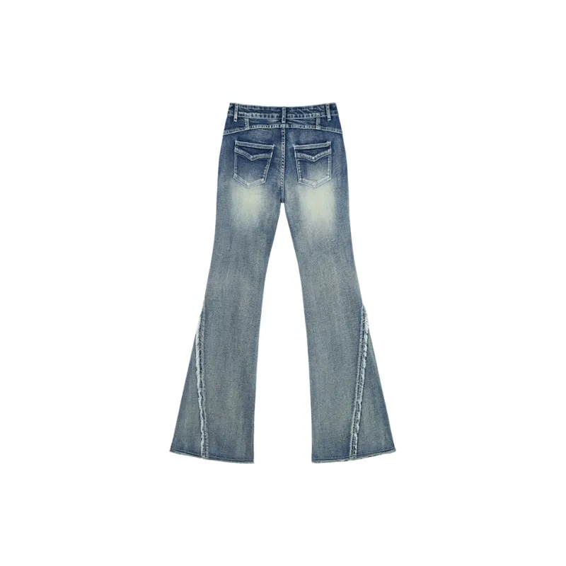 MEETLADY Jeans Women's Denim Blue-1