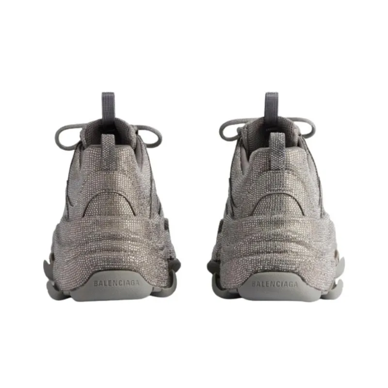 Balenciaga Triple S Dark Grey Rhinstones-4