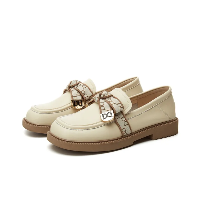DAPHNE Loafers Women's Black, Beige-8