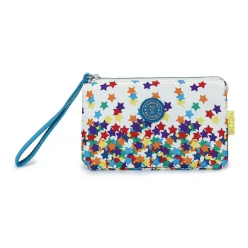 FIDO DIDO Oxford Small Square Clutch Bag Mini Women's White
