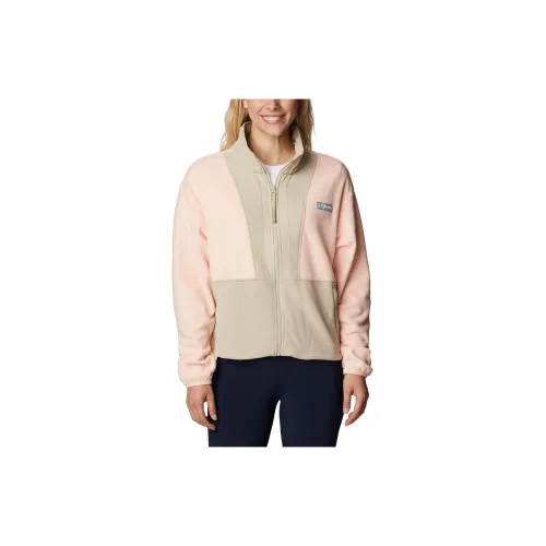 Columbia Back Bowl Velvet Jackets Women's Peach Pink