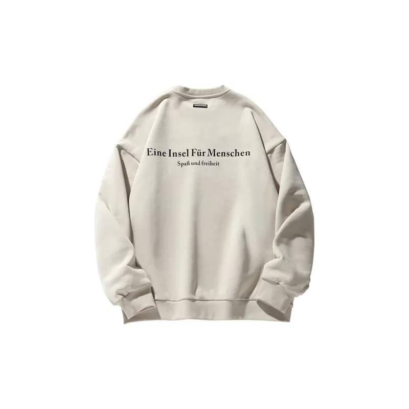 WOOD SOON Heavyweight Letter Crew Neck Couple T Shirt For Women's Unisex-9