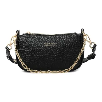 TUCANO PU Shoulder Bag, Handbag Trumpets Women's Hepburn Black