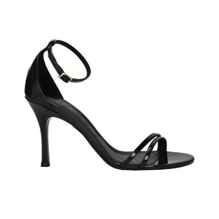 Furla Strap Sandals 9cm Women's Black-1
