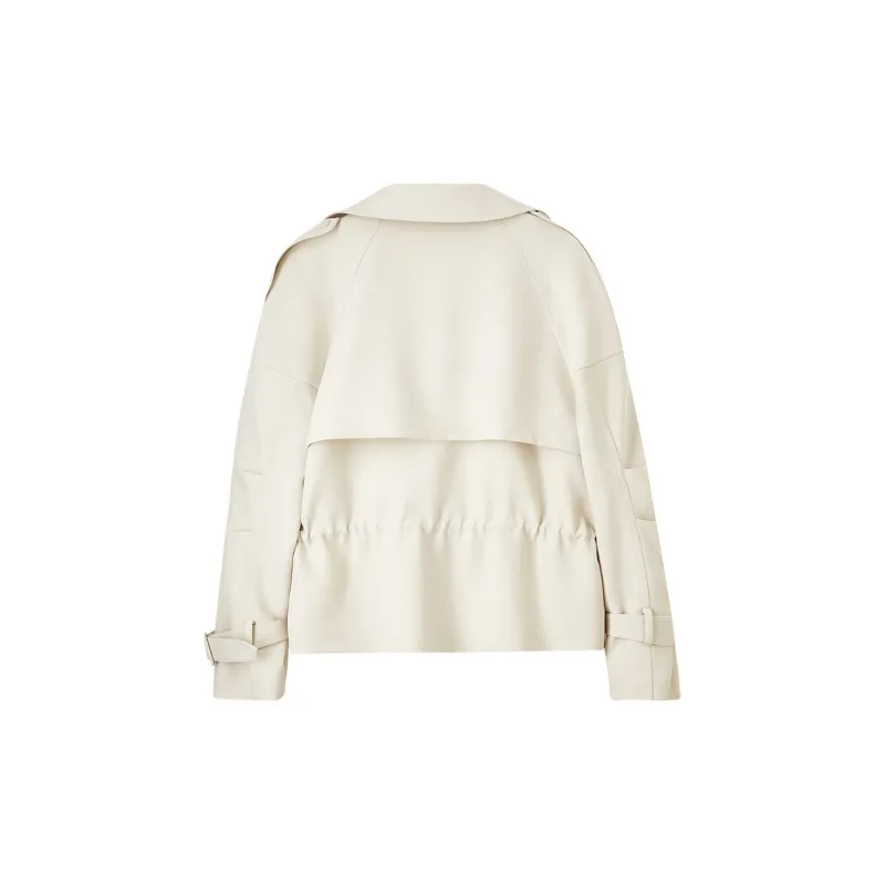 SENTUBILA Trench Coat Women's Beige Apricot-1