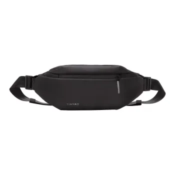 TINYAT Polyester Fanny Pack Small Size Unisex Black/Gray