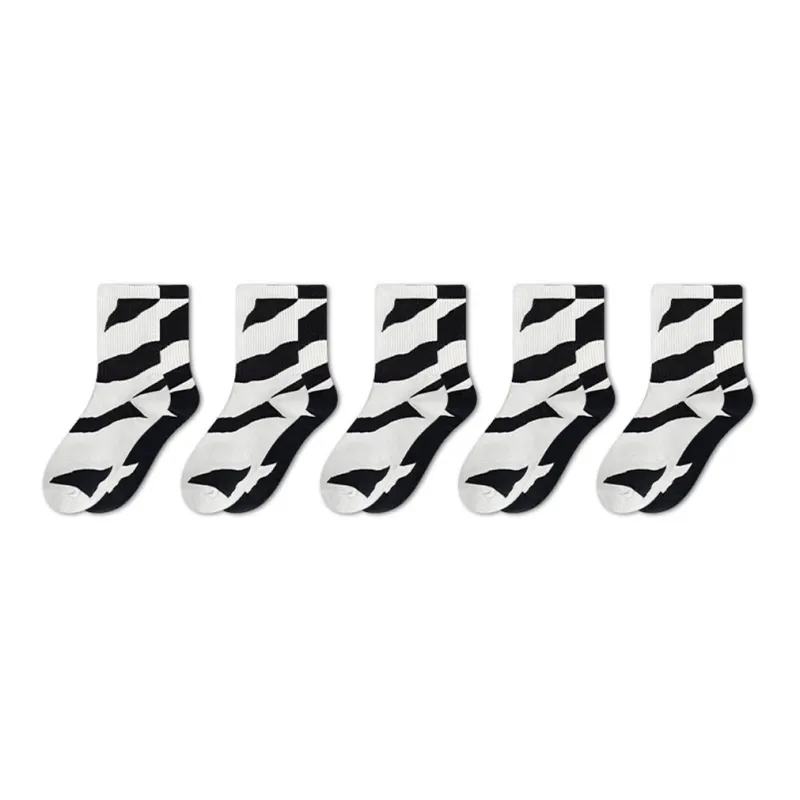 LUOLIAN Mid Calf Socks Women's 5 Pack-12