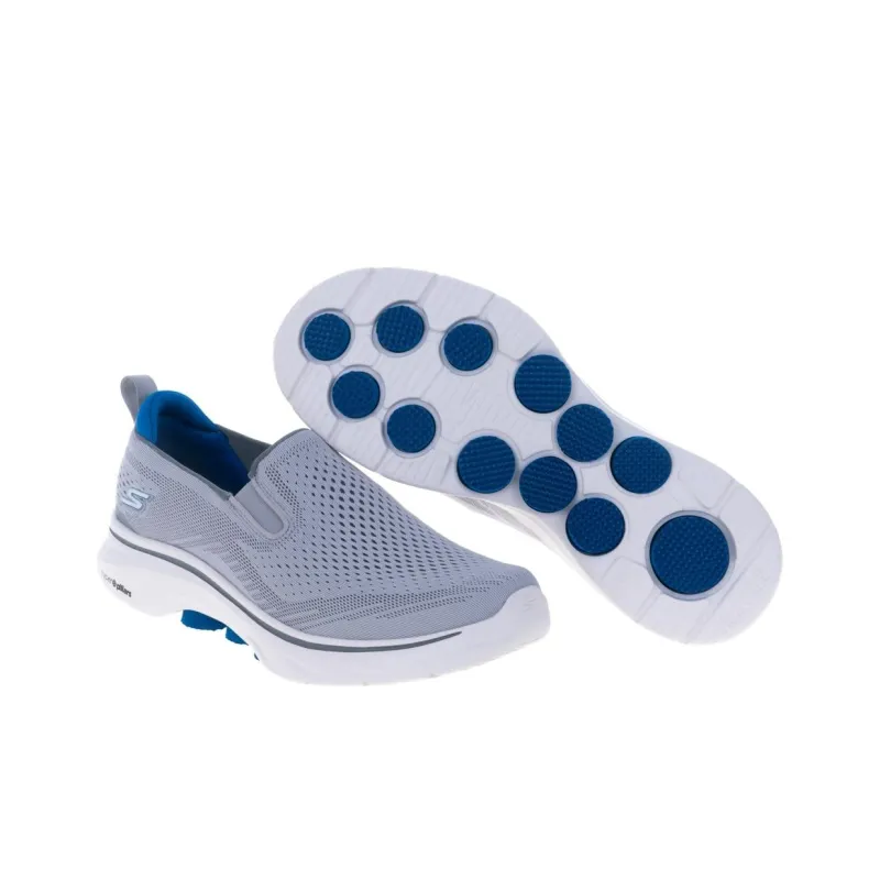 Skechers GO WALK 7 Cushioning Wear Resistant Low Top Casual Shoes Men's Blue-5