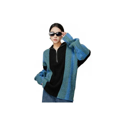 Weekly Knitwear Women's Blue Black