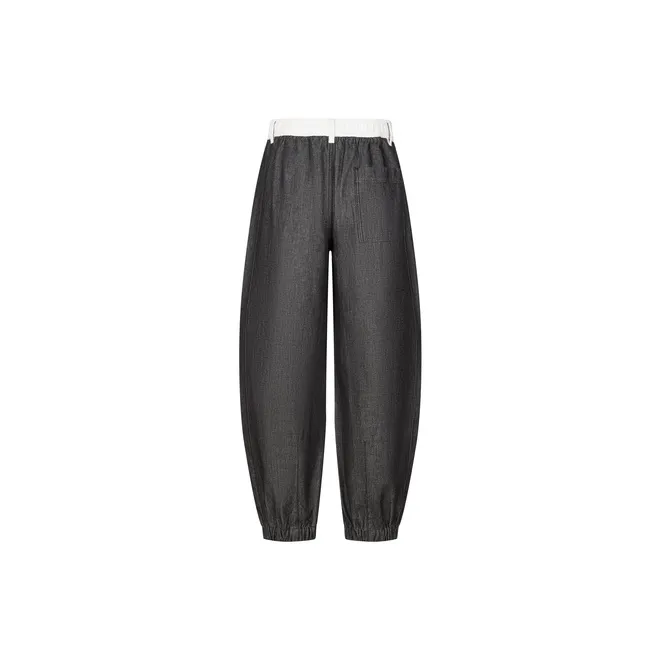 CROQUIS Casual Pants Men 991 Denim Navy Blue-1