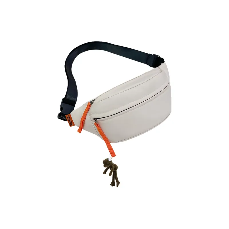 BALANG Composite Nylon Cloth Fanny Pack Unisex Black/Yellow/Khaki/Green/Ecru-14