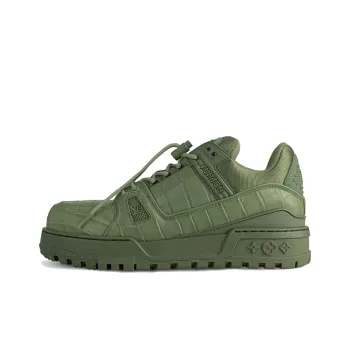LOUIS VUITTON Trainer Maxi Little Chubby Ding Slip Resistant Low Top Skateboard Shoes Unisex Green