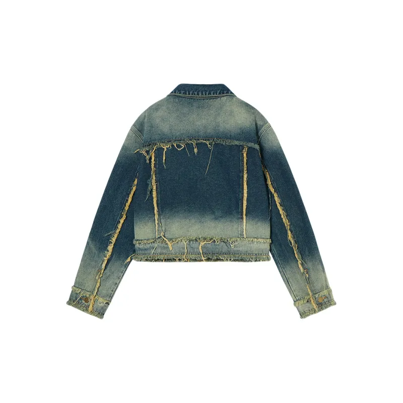 MEETLADY Denim Jackets Women's Denim Blue-1