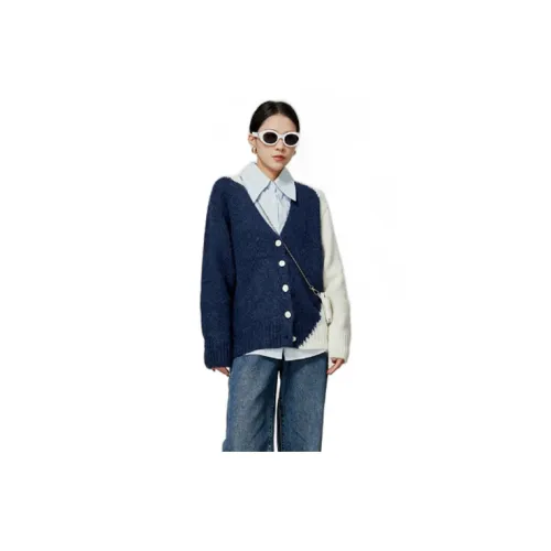 Weekly Jackets Women's Navy Blue White