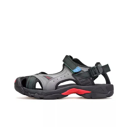 HUMTTO Beach Sandals Women's Black Gray