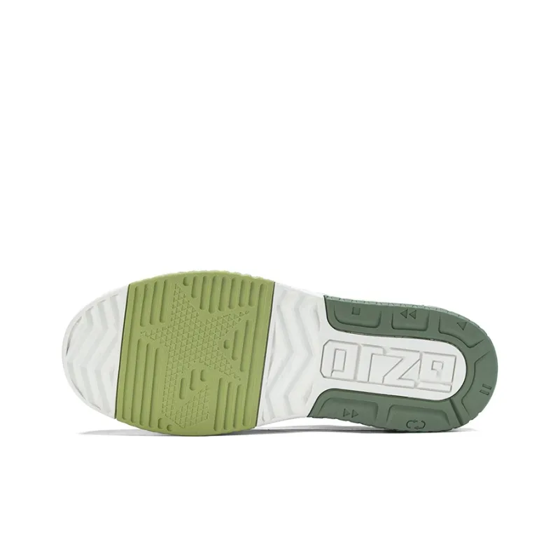 GREZHER Anti Slip And Wear Resistant Height Increasing Low Top Skateboard Shoes Unisex Avocado Green-4