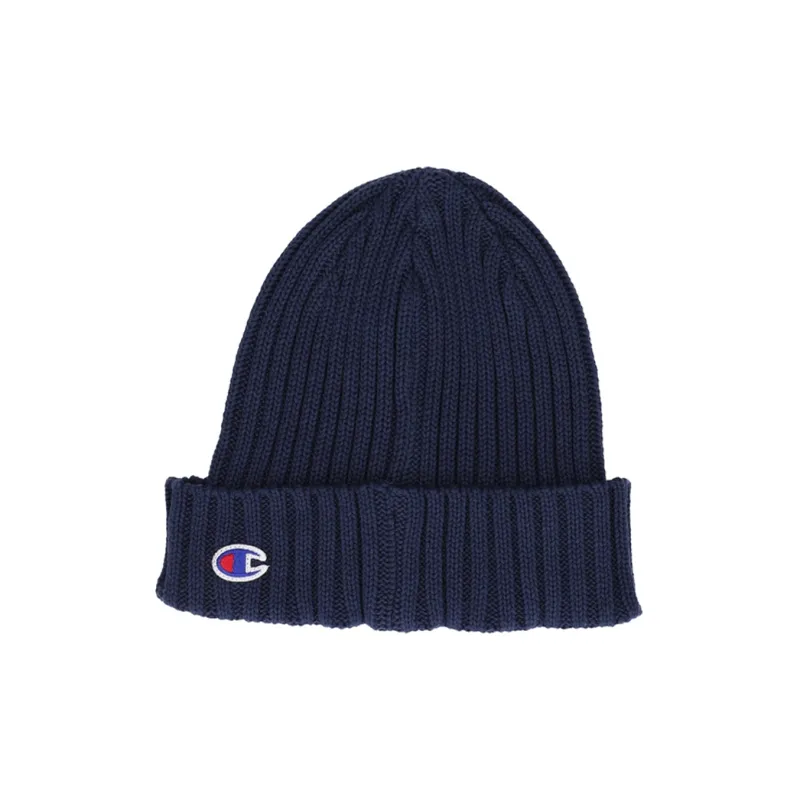 Champion Cotton Beanies Men's Dark Blue-1