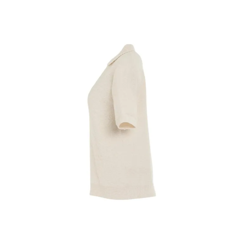 Maison Margiela Short Sleeved Knitted Polo Shirt-2