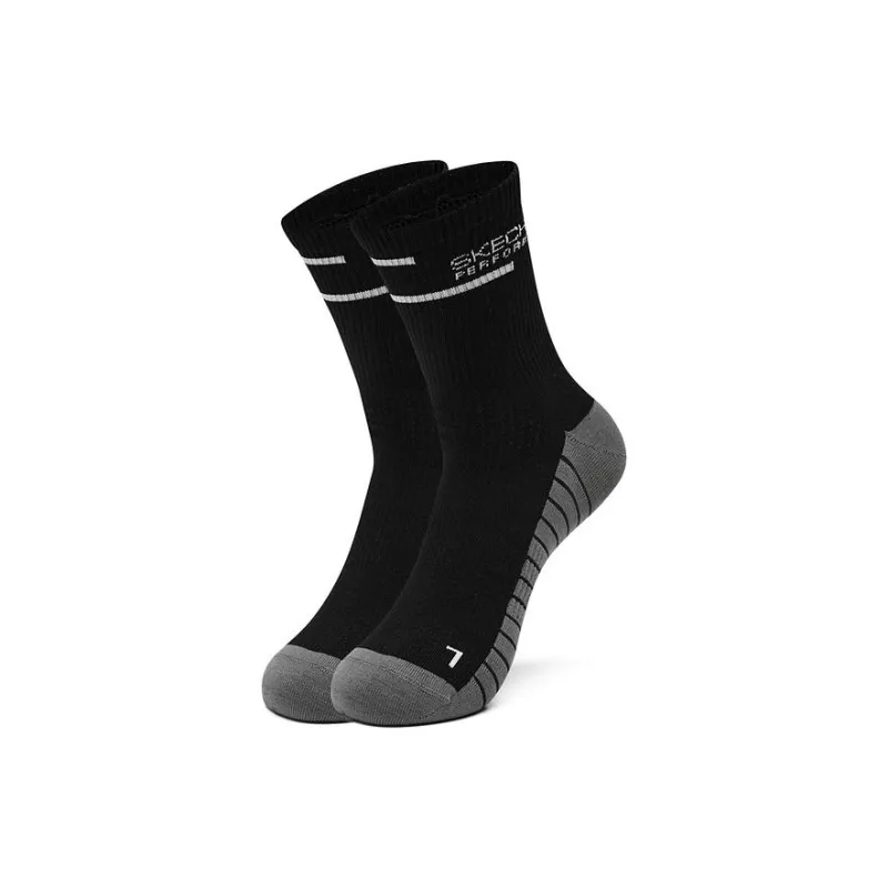 Skechers Sports Collection Knee High Socks Unisex 3 Pack Carbon Black-1