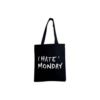Boniu Canvas Shoulder Bag Unisex Black