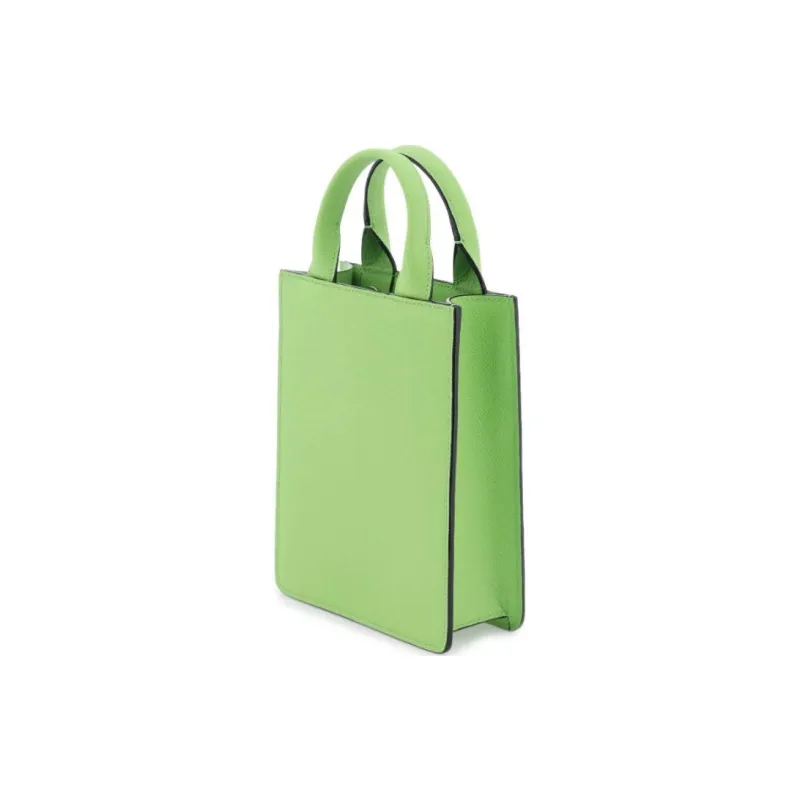 Valextra Leather Portable Crossbody Bag, Shoulder Bag Women's Green-2