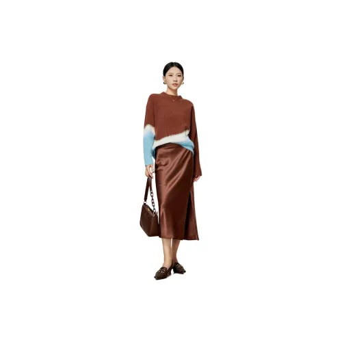 Weekly Two Piece Skirt Sets Women's Brown