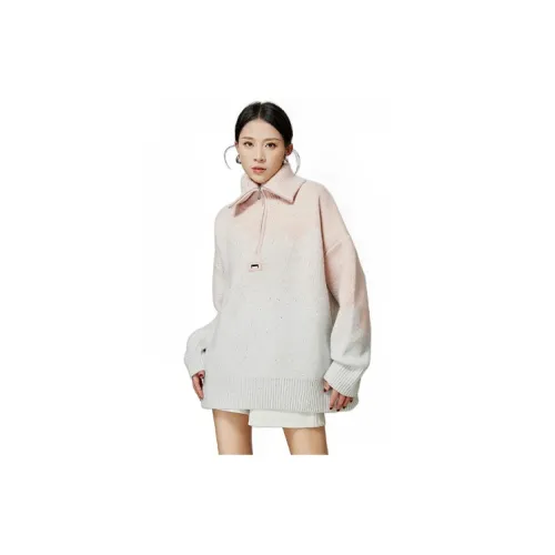 Weekly Sweaters Women's Feather Cherry Blossom Pink