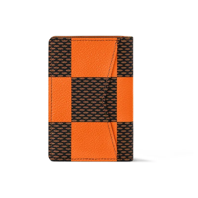 LOUIS VUITTON Pocket Organizer Damier Pop Orange-2