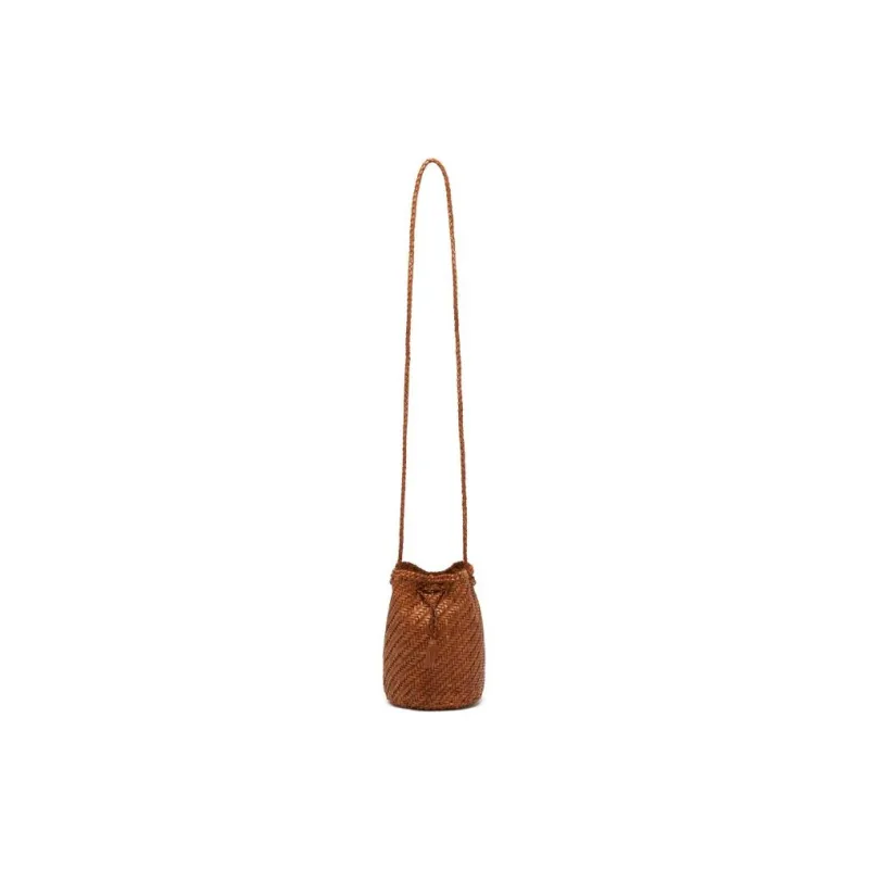 Dragon Diffusion Cow Leather Bucket Bag Handbag Women's Tawny-1
