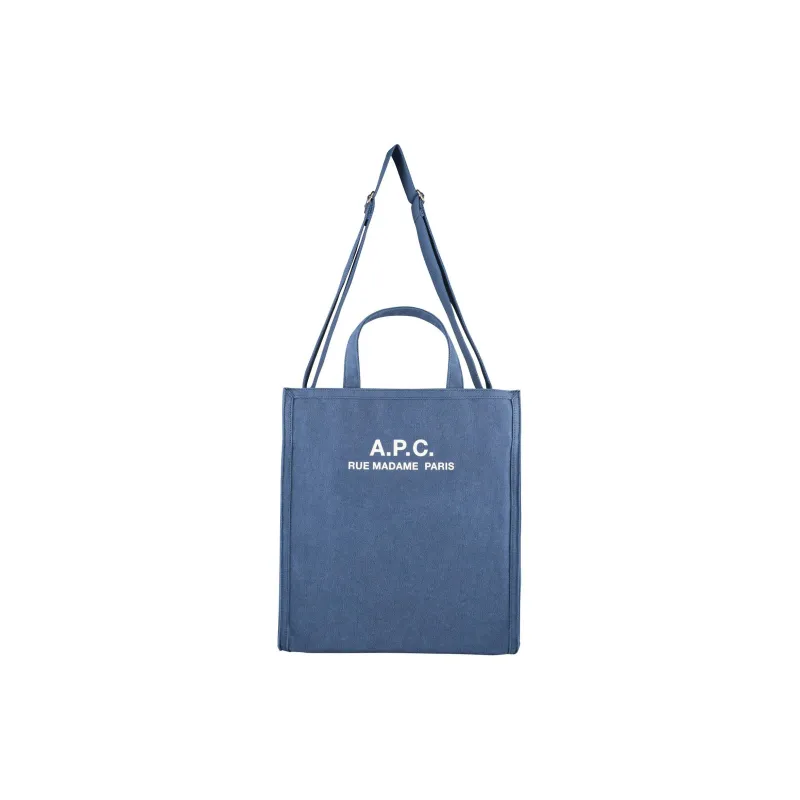 A.P.C . Recovery Logo Printed Shopping Bag-0