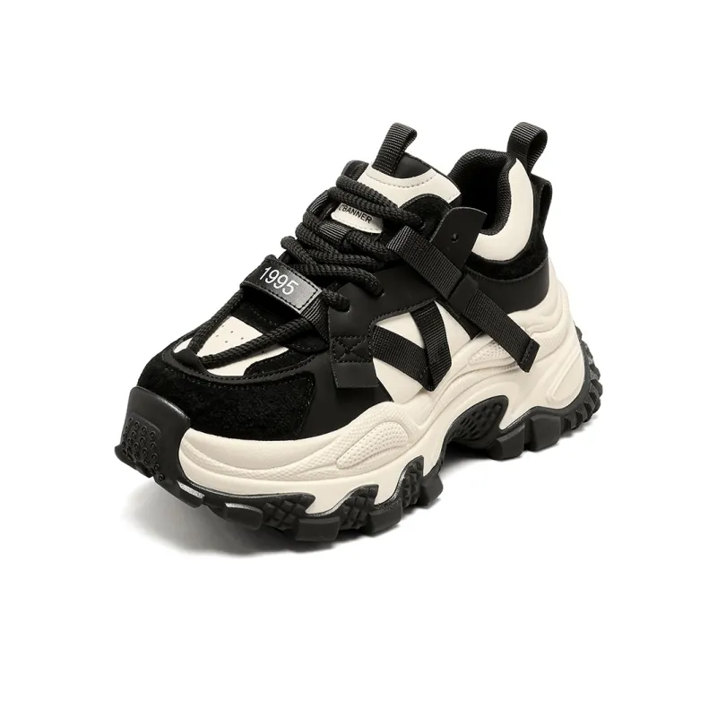 C°BANNER Height Increasing Warmth Low-Top Chunky Sneakers Women's-26