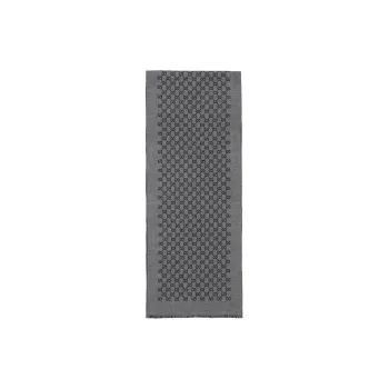 GUCCI Double Jacquard Gg Wool Scarf