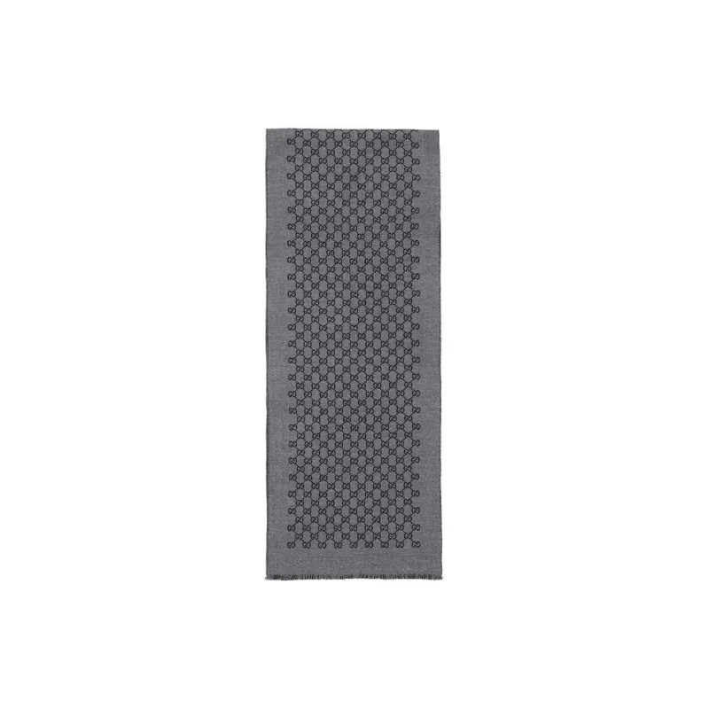 GUCCI Double Jacquard Gg Wool Scarf-0
