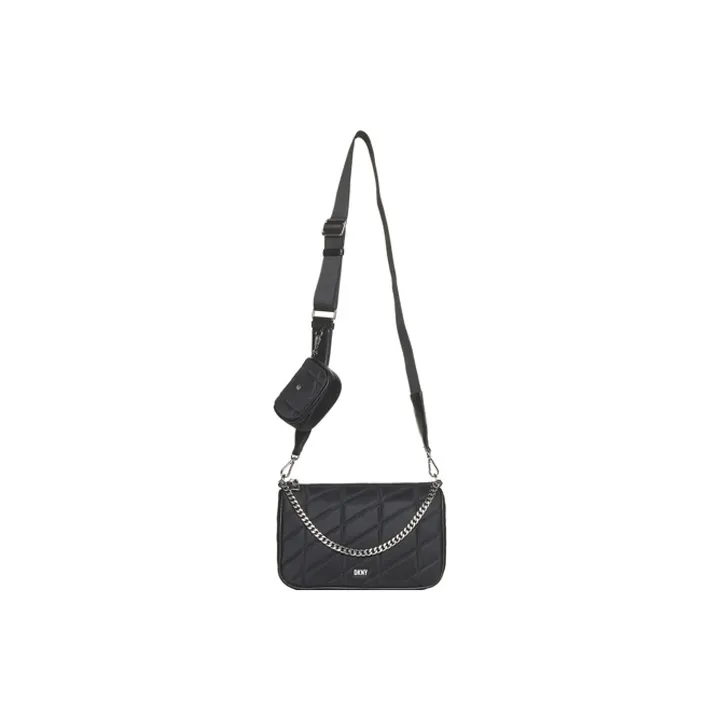 DKNY Nylon Shoulder Bag Crossbody Bag Women's Black-0