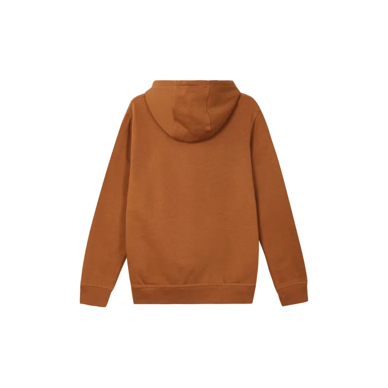 Nike Club Swoosh Men's Logo Drawstring Pullover Hooded Sweatshirt Tawny-1